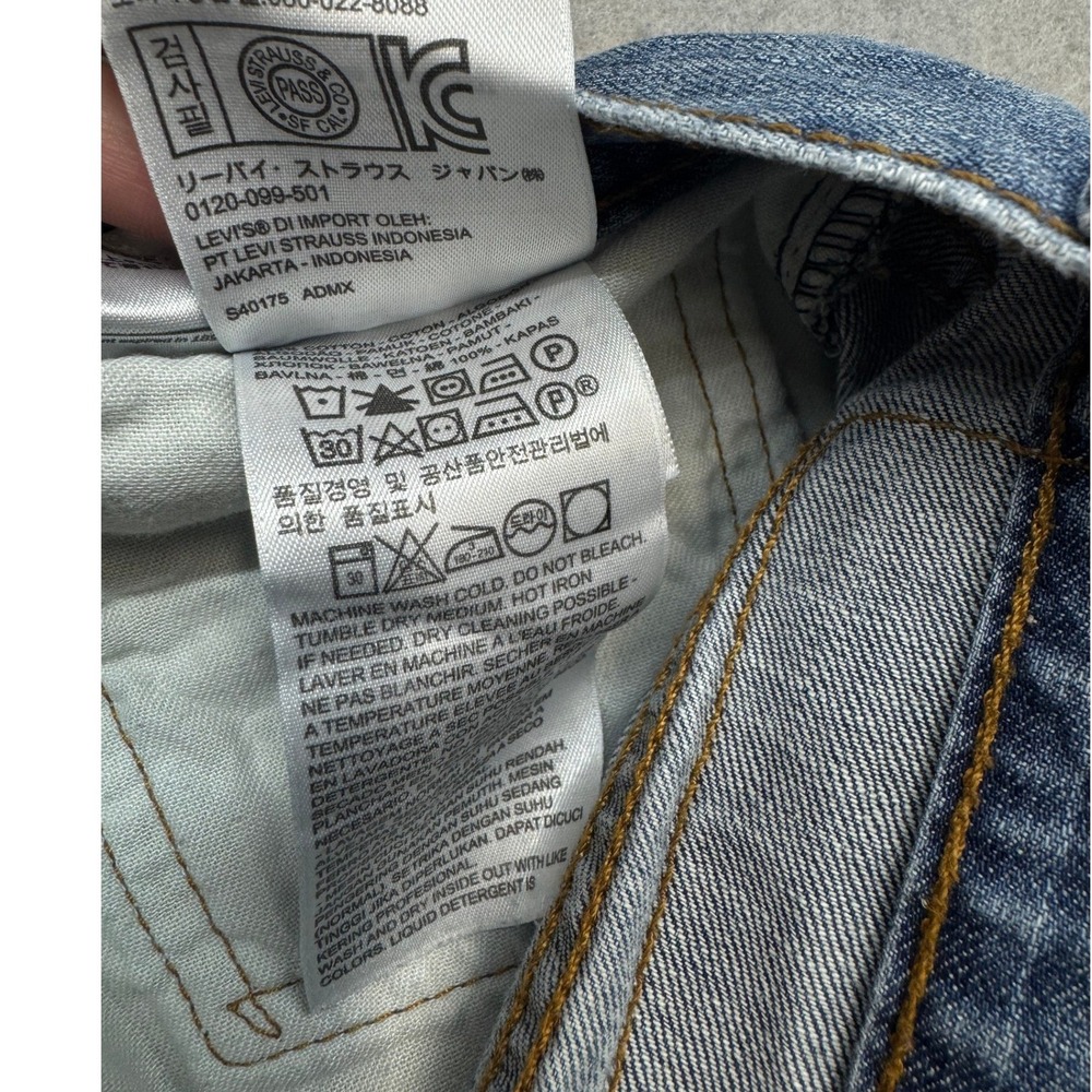 Levi's 527 Slim Bootcut Jeans Men's W34 L30 Medium Wash Denim Classic - Picture 10 of 13
